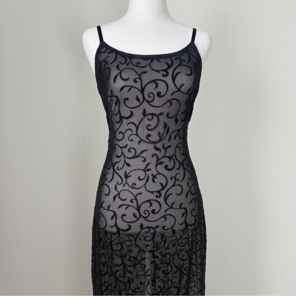 Black Lace Maxi Dress